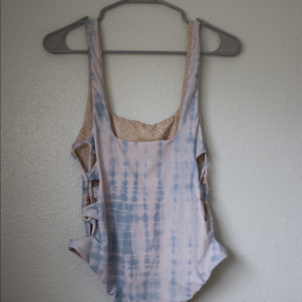 Acacia Hideaways One Piece in Shibori Blue